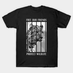 free our friends - leopards T-Shirt